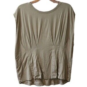 Good American Brown Sleeveless Pleated Top 5